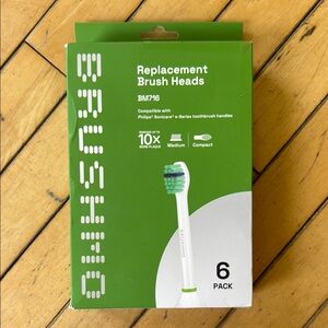 Brushemo Green and White Brush Heads